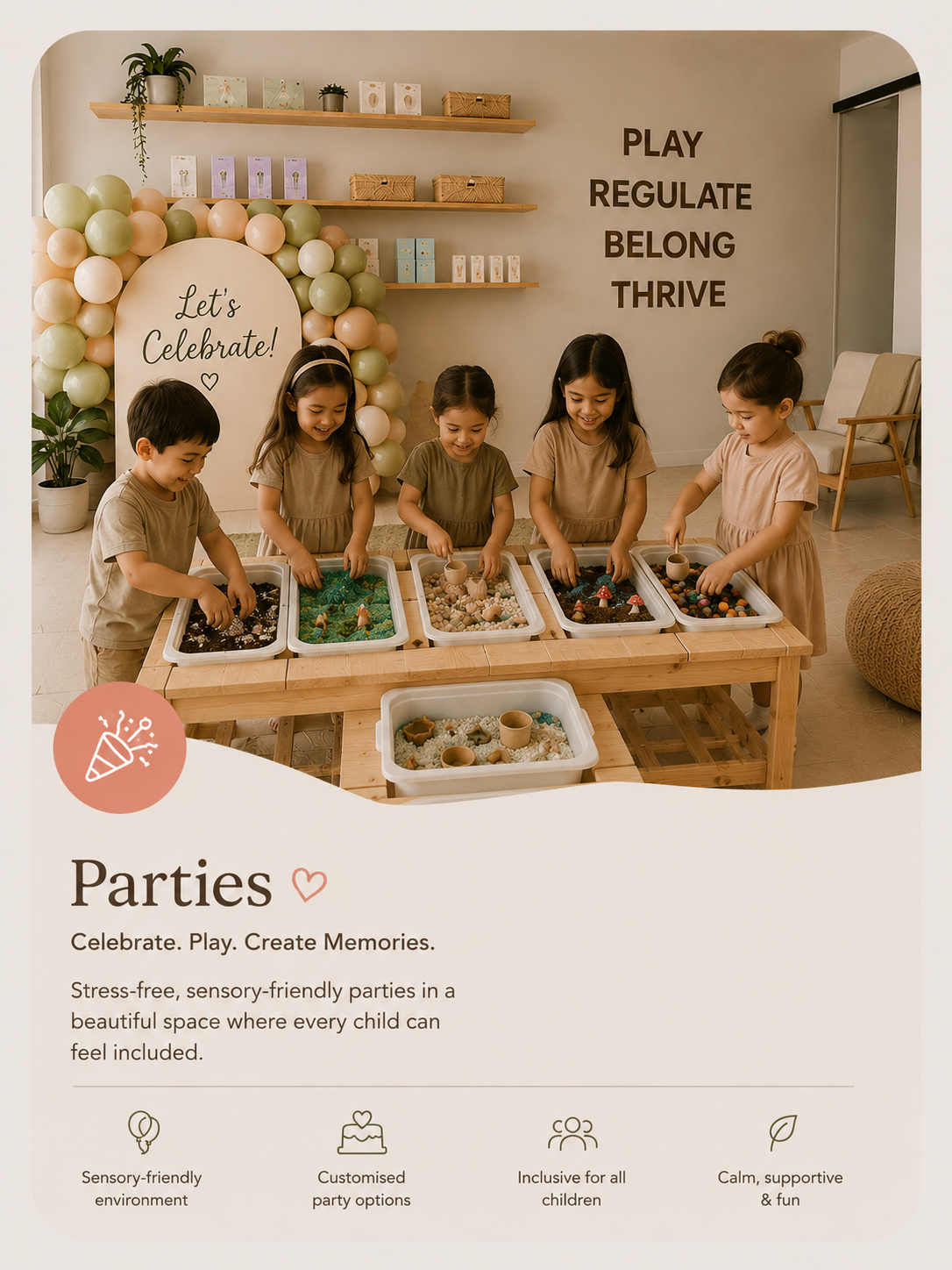 Sensory celebration experiences