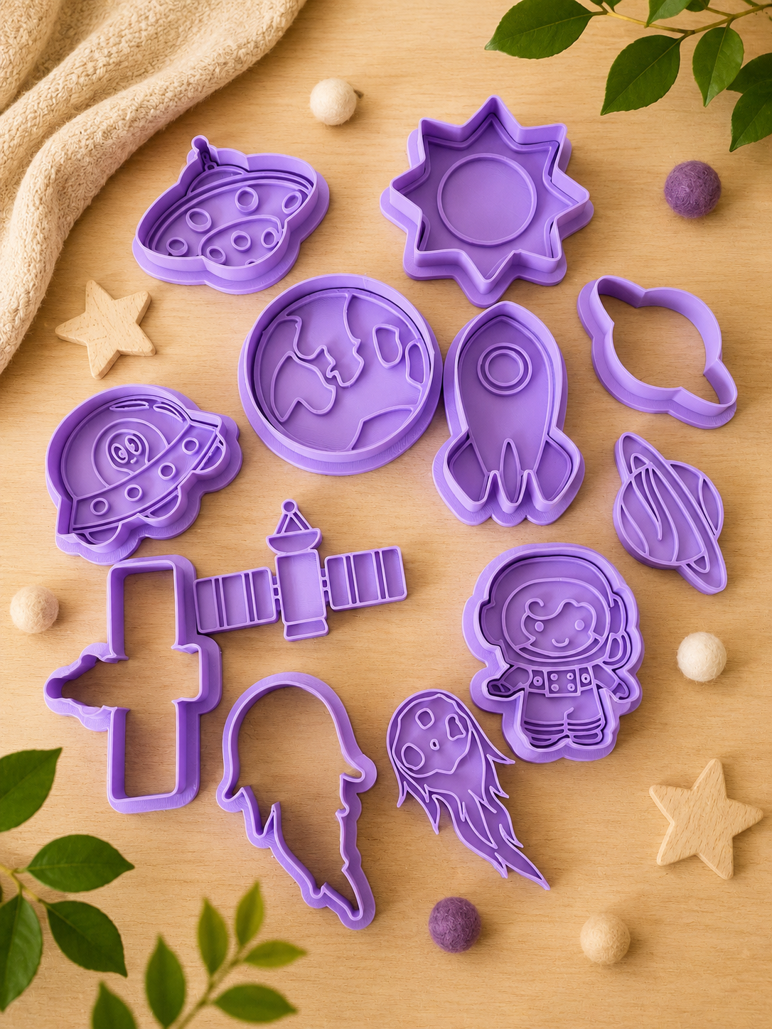 Space Explorer Dough & Sand Cutter Collection